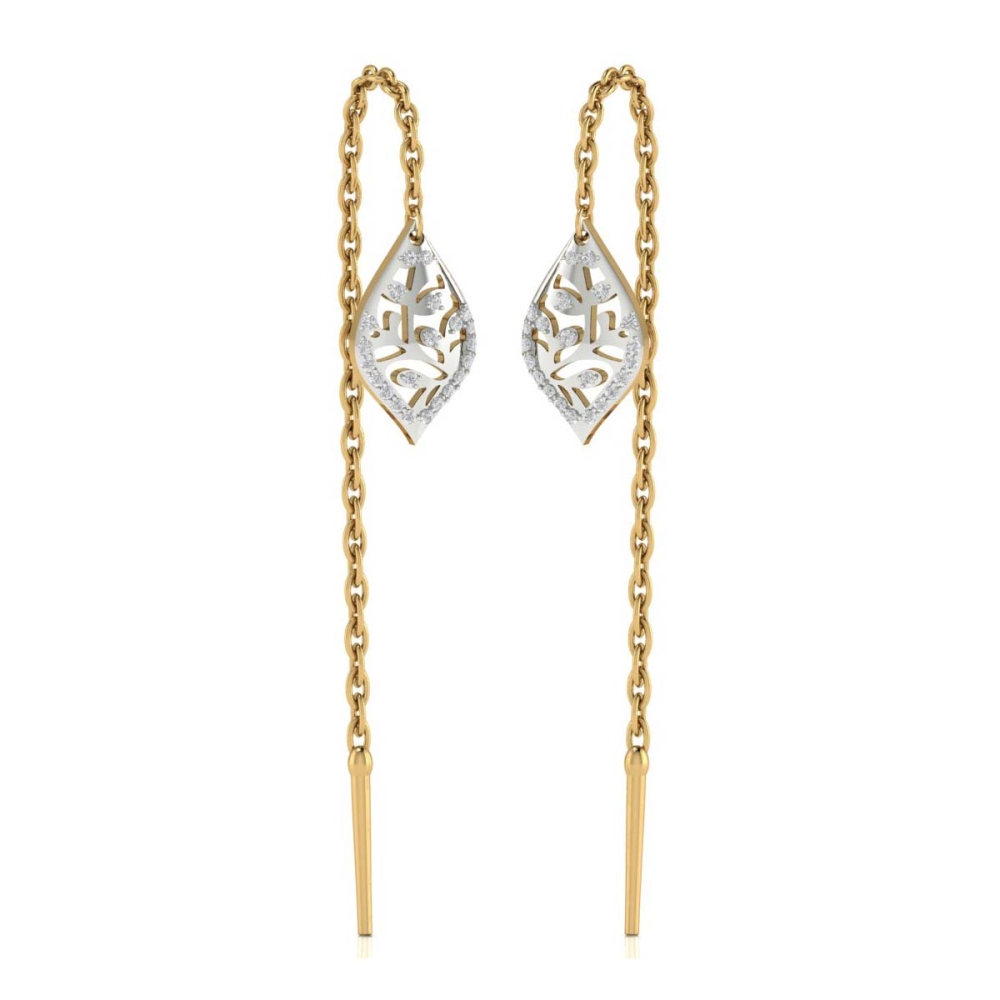 Buy Gitanjali Sui Dhaga Diamond Earring Online Dishi Designer Jewellery